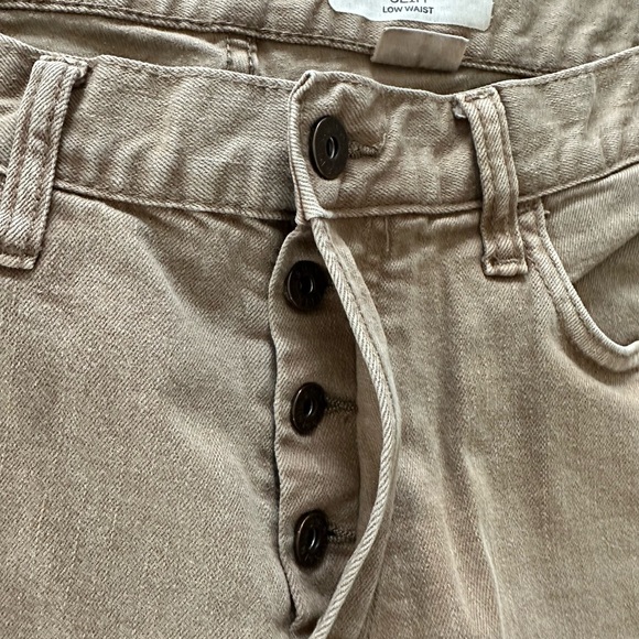 H&M Button Fly Khaki Colored Jeans - Picture 5 of 5